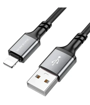 Дата кабель Borofone BX83 Famous USB to Lightning 2.4A (1m) Black