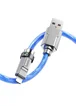 Дата кабель Hoco U113 Solid 2.4A USB to Lightning (1m) Blue