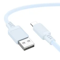 Дата кабель Borofone BX115 Lotto USB to Lightning 2.4A (1m) Blue