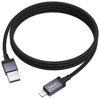 Дата кабель Hoco X118 Generic with display USB to Lightning 2.4A (1m) Black