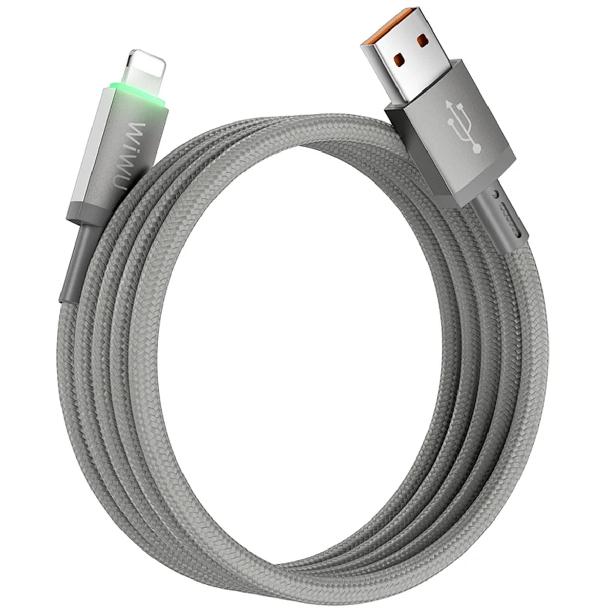 Дата кабель WIWU C081 Maglink USB to Lightning 12W (1m) Grey