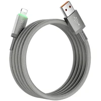 Дата кабель WIWU C081 Maglink USB to Lightning 12W (1m) Grey