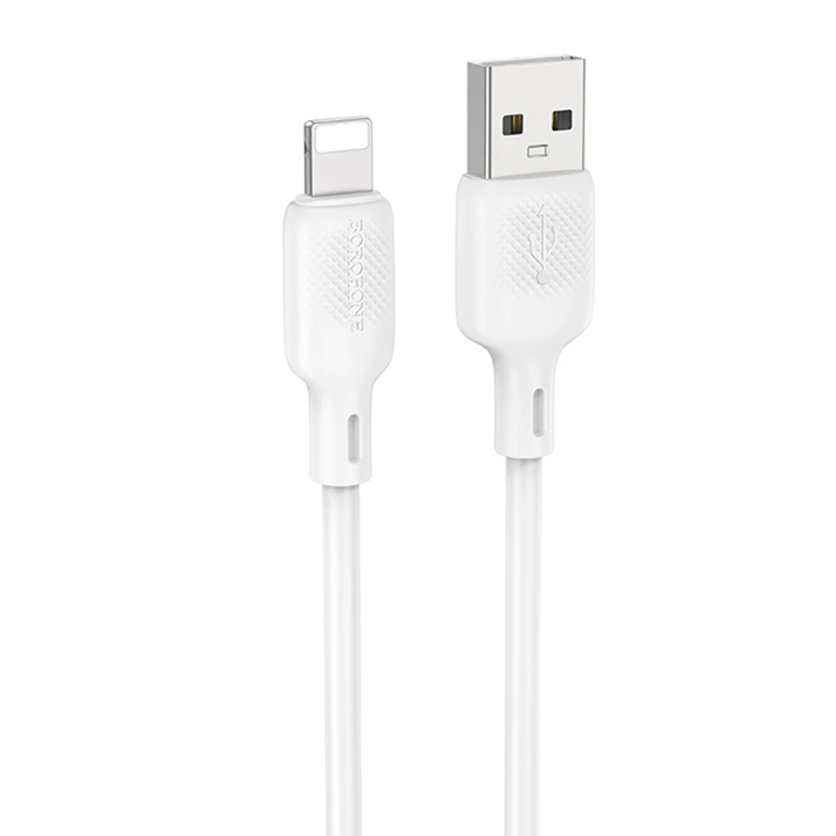 Дата кабель Borofone BX113 Lenny USB to Lightning 2.4A (1m) White