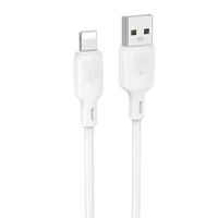 Дата кабель Borofone BX113 Lenny USB to Lightning 2.4A (1m) White
