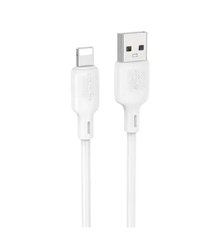 Дата кабель Borofone BX113 Lenny USB to Lightning 2.4A (1m) White