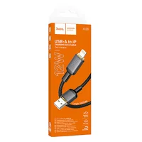 Дата кабель Hoco X128 Benefit USB to Lightning 12W (1m) Black