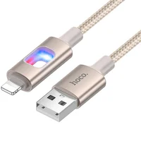 Дата кабель Hoco U144 New USB to Lightning 2.4A (1.2m) Gold