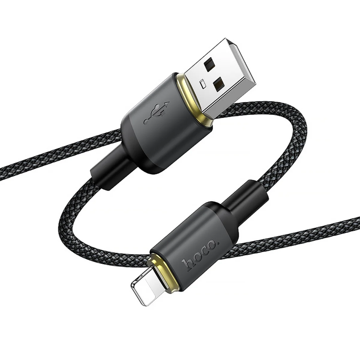 Дата кабель Hoco X128 Benefit USB to Lightning 12W (1m) Black