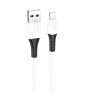Дата кабель Hoco X82 Silicone USB to Lightning 2.4A (1m) White