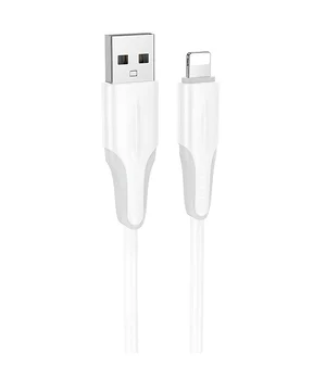 Дата кабель Borofone BX119 New USB to Lightning 2.4A (1m) White