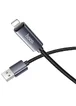 Дата кабель Hoco X112 Favor with display USB to Lightning 2.4A (1m) Black