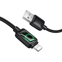Дата кабель Hoco U146 Mundo USB to Lightning 12W (1.2m) Black