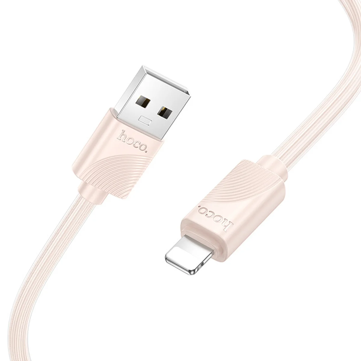 Дата кабель Hoco X114 Energy USB to Lightning 2.4A (1m) Pink