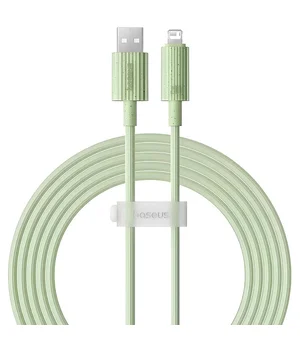 Дата кабель Baseus Habitat Series Fast Charging USB to Lightning 2.4A (2m) (P10360200) Natural Green