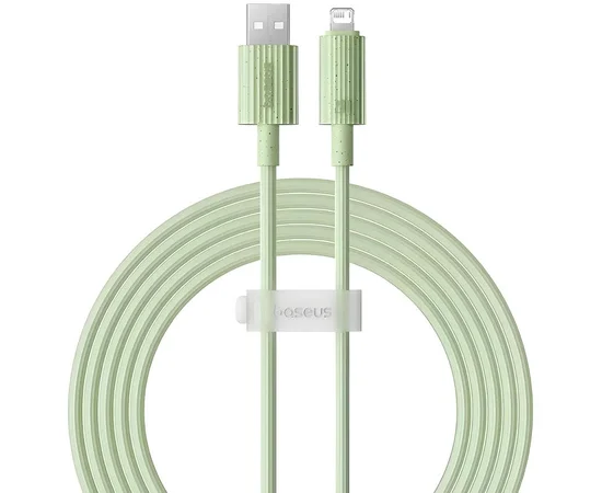 Дата кабель Baseus Habitat Series Fast Charging USB to Lightning 2.4A (2m) (P10360200) Natural Green