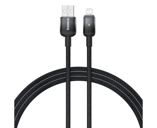 Дата кабель Baseus Discolor Series Fast Charging USB to Lightning 2.4A (1m) (P10374900) Cluster Black