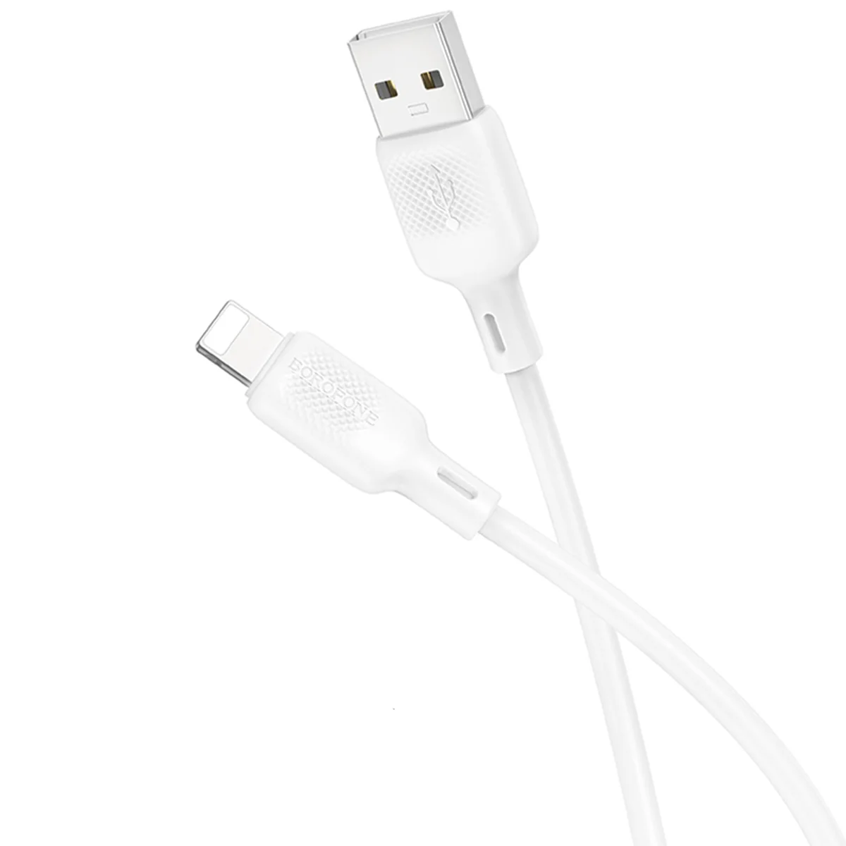 Дата кабель Borofone BX113 Lenny USB to Lightning 2.4A (1m) White