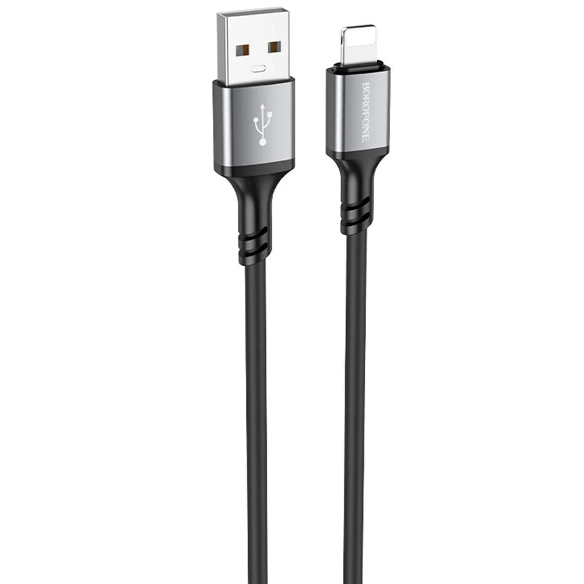Дата кабель Borofone BX83 Famous USB to Lightning 2.4A (1m) Black
