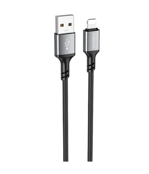 Дата кабель Borofone BX83 Famous USB to Lightning 2.4A (1m) Black