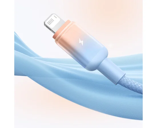 Дата кабель Baseus Discolor Series Fast Charging USB to Lightning 2.4A (1m) (P10374900) Galaxy Blue