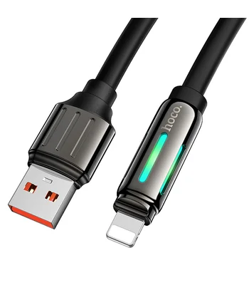 Дата кабель Hoco U136 Prize USB to Lightning 2.4A (1.2m) Black