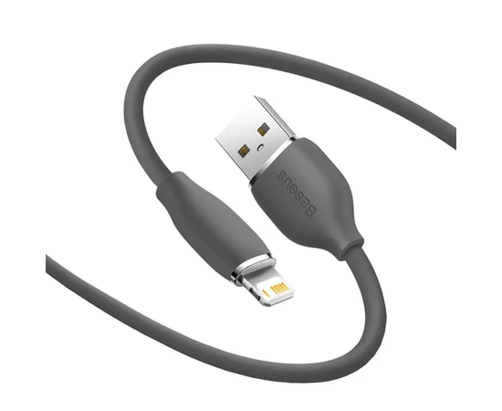 Дата кабель Baseus Jelly Liquid Silica Gel USB to Lightning 2.4A (1.2m) (CAGD000001) Black