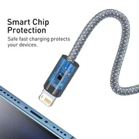 Дата кабель Baseus Dynamic Series USB to Lightning 2.4A (2m) (CALD00050) Slate Gray