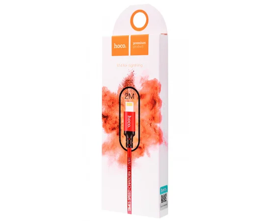 Дата кабель Hoco X14 Times Speed Lightning Cable (2m) Красный