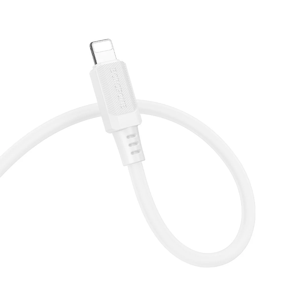 Дата кабель Borofone BX115 Lotto USB to Lightning 2.4A (1m) White