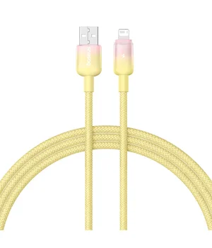 Дата кабель Baseus Discolor Series Fast Charging USB to Lightning 2.4A (1m) (P10374900) Custard Yellow