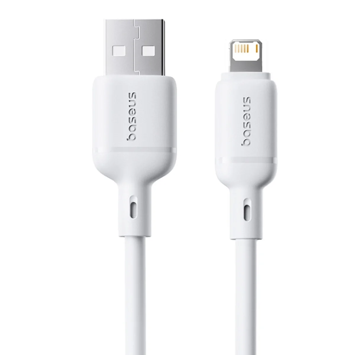 Дата кабель Baseus Silky Series OS Fast Charging USB to Lightning 2.4A (1m) (P1037770) Moon White