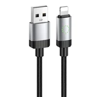 Дата кабель Hoco X117 Star USB to Lightning 2.4A (1m) Black