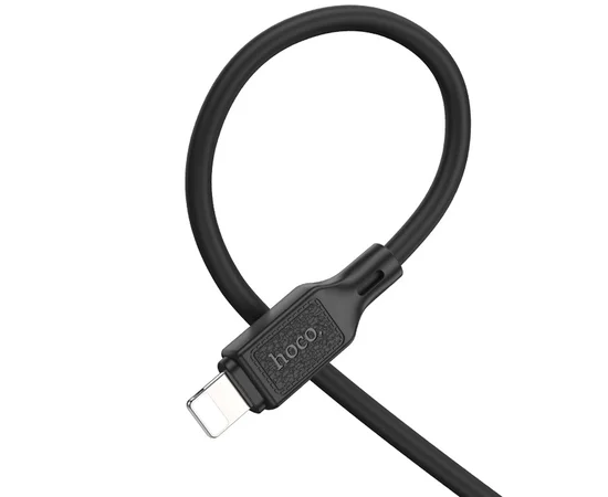 Дата кабель Hoco X90 Cool silicone USB to Lightning (1m) Black