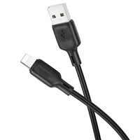 Дата кабель Borofone BX113 Lenny USB to Lightning 2.4A (1m) Black