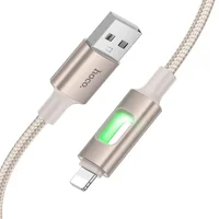 Дата кабель Hoco U144 New USB to Lightning 2.4A (1.2m) Gold