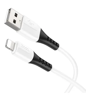 Дата кабель Hoco X82 Silicone USB to Lightning 2.4A (1m) White