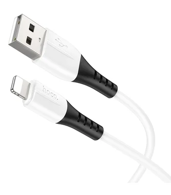 Дата кабель Hoco X82 Silicone USB to Lightning 2.4A (1m) White