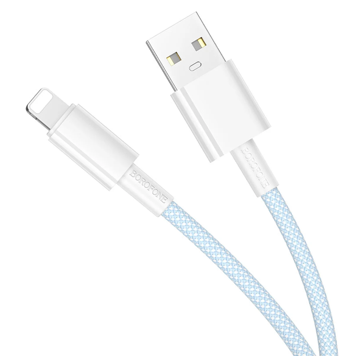 Дата кабель Borofone BX117 Source USB to Lightning 2.4A (1m) Blue