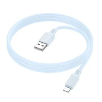 Дата кабель Borofone BX115 Lotto USB to Lightning 2.4A (1m) Blue