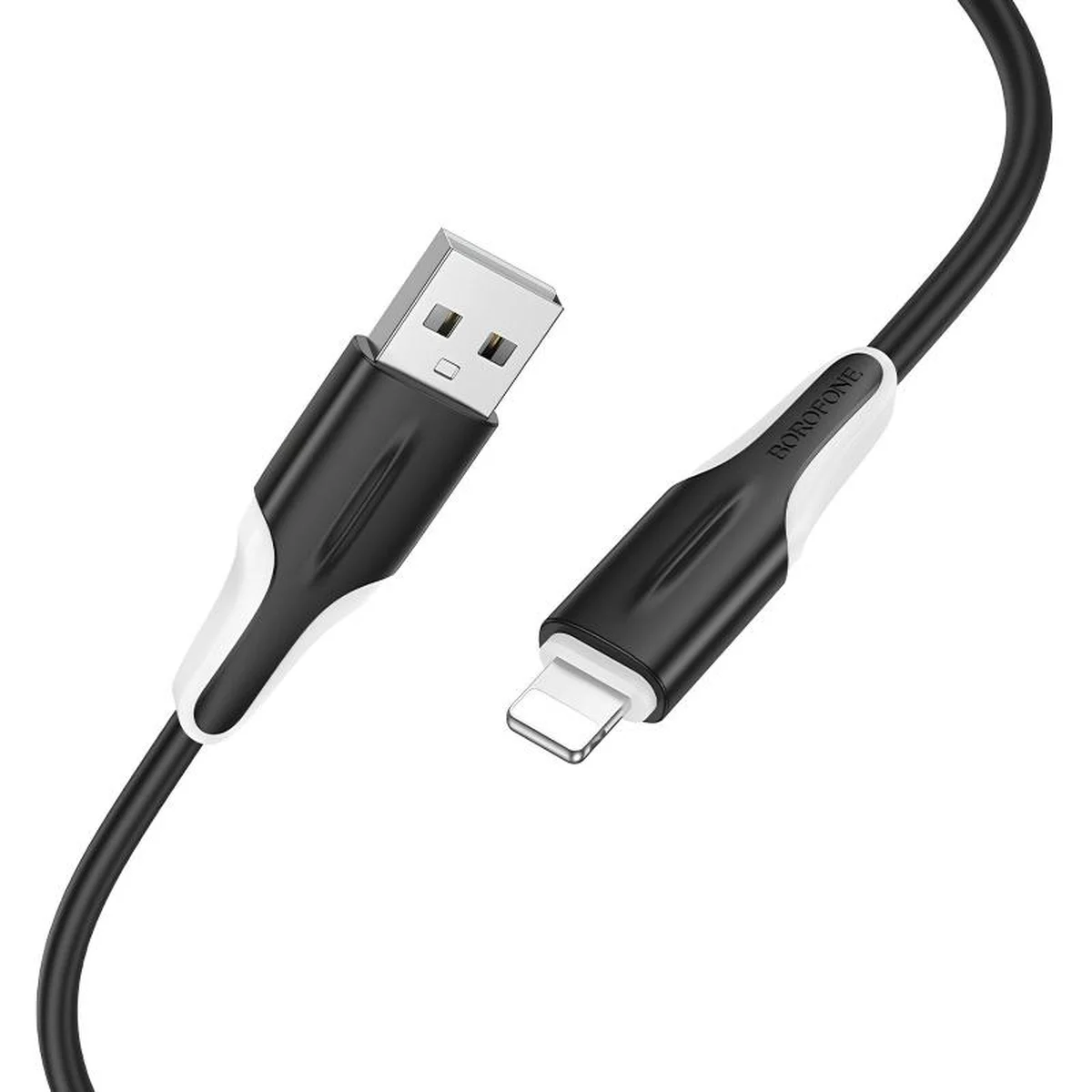 Дата кабель Borofone BX119 New USB to Lightning 2.4A (1m) Black