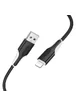 Дата кабель Borofone BX119 New USB to Lightning 2.4A (1m) Black