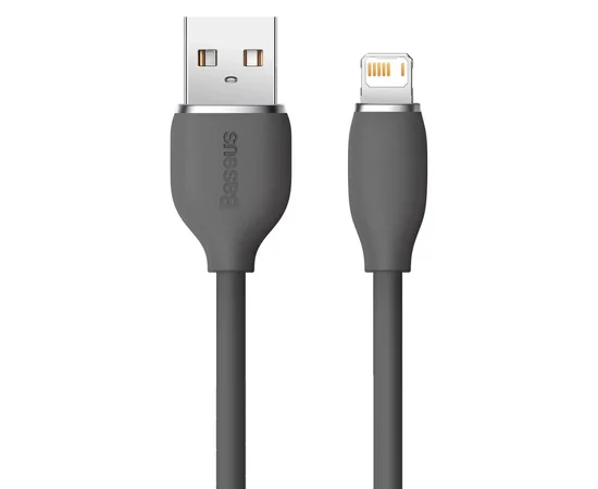 Дата кабель Baseus Jelly Liquid Silica Gel USB to Lightning 2.4A (1.2m) (CAGD000001) Black