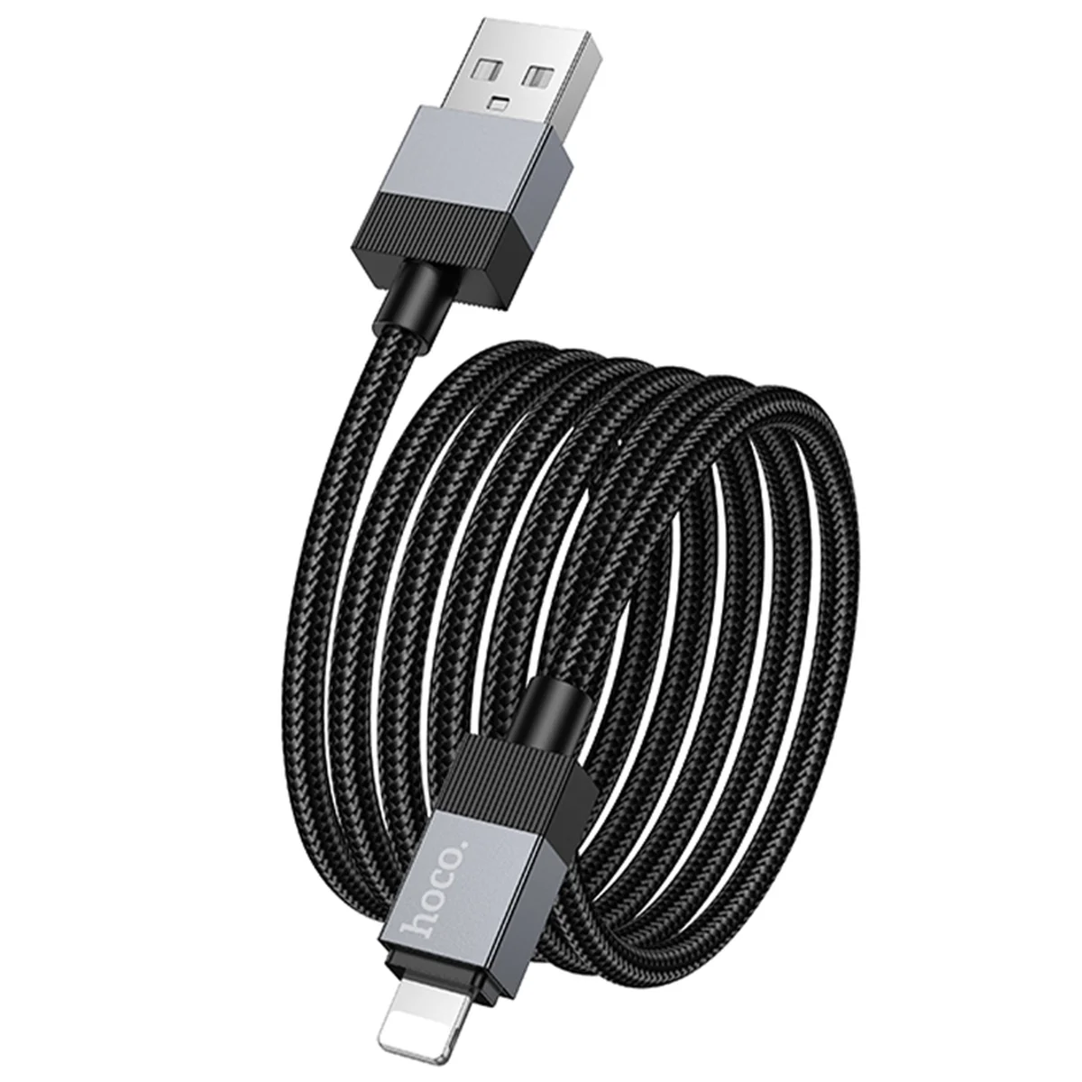 Дата кабель Hoco X110 Honorific USB to Lightning 2.4A (1m) Black