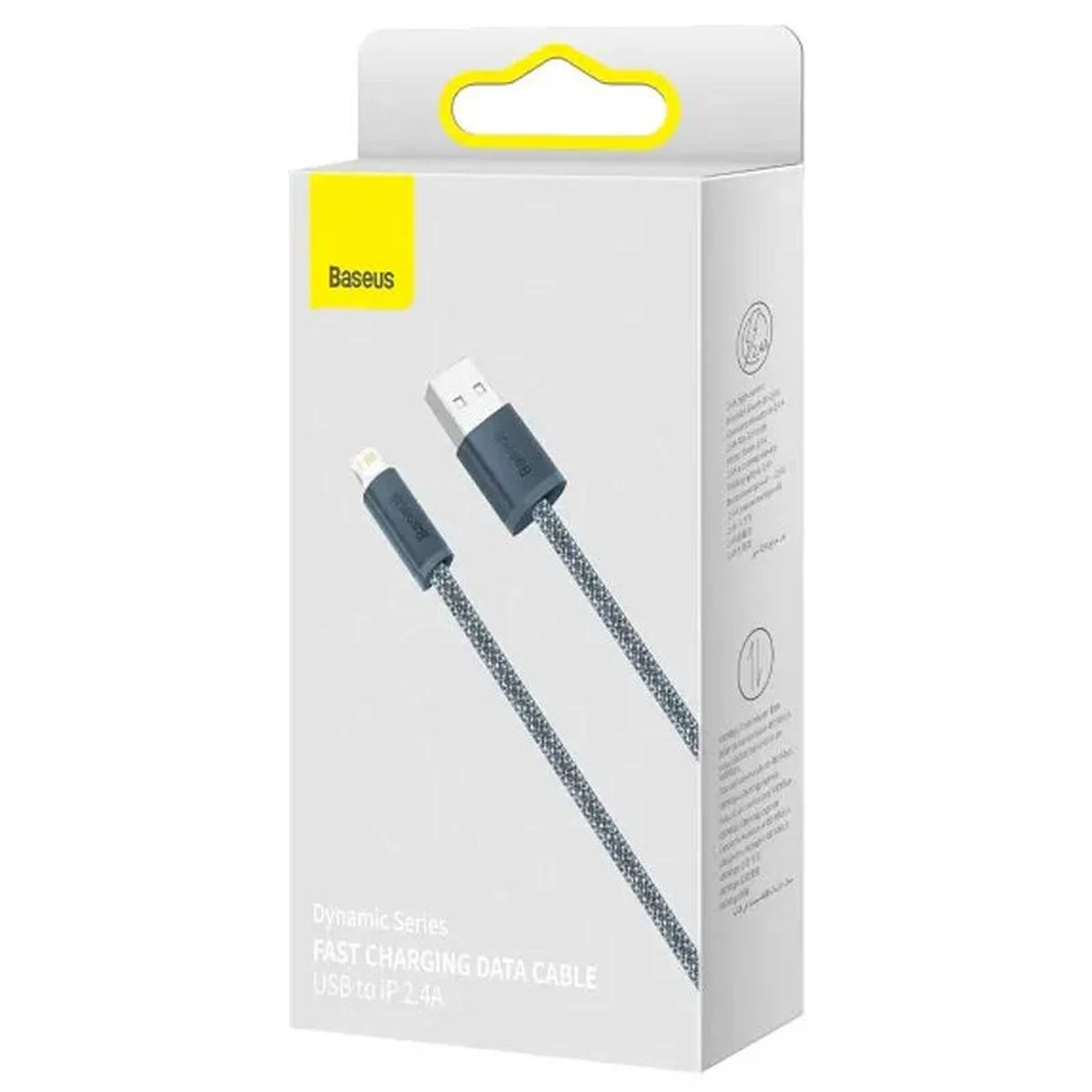 Дата кабель Baseus Dynamic Series USB to Lightning 2.4A (2m) (CALD00050) Slate Gray