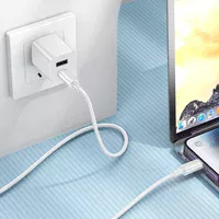 Дата кабель Borofone BX112 Lemon USB to Lightning 2.4A (1m) White