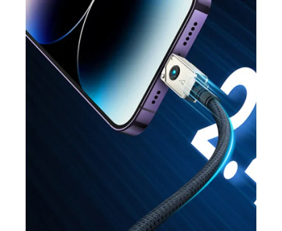 Дата кабель Baseus Unbreakable Series Fast Charging USB to Lightning 2.4A 1m (P10355802111-0) Stellar White