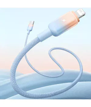 Дата кабель Baseus Discolor Series Fast Charging USB to Lightning 2.4A (1m) (P10374900) Galaxy Blue