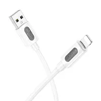 Дата кабель Borofone BX114 Structure USB to Lightning 2.4A (1m) White