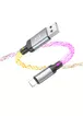 Дата кабель Hoco U112 Shine 2.4A USB to Lightning (1m) Gray