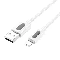 Дата кабель Borofone BX114 Structure USB to Lightning 2.4A (1m) White